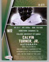 Calvin Turner Jr. 2022 SAGE Rookie Autograph Series Mint Card #A-CTJ
