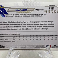 Tyler Zuber 2021 Topps Gold Series Mint Rookie Card  #US81