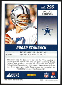 Roger Staubach 2024 Panini Score Series Mint Card #296