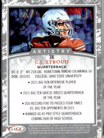 C.J. Stroud 2022 SAGE Artistry Silver Mint Card #36
