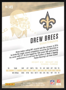 Drew Brees 2017 Panini Prestige Series Mint Card #149