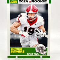 Brock Bowers 2024 Panini Score 1989 Throwback Series Mint Rookie Card #10