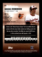 Brooks Robinson 2023 Stadium Club Series Mint Rookie Card #83

