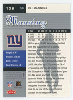 Eli Manning 2006 Fleer Ultra  Series Mint Card #126
