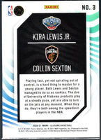 Collin Sexton Kira Lewis Jr. 2020 2021 Panini Illusions Rookie Reflections Series Mint Card #3
