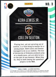 Collin Sexton Kira Lewis Jr. 2020 2021 Panini Illusions Rookie Reflections Series Mint Card #3