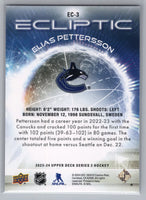 Elias Pettersson 2023 2024 Upper Deck Ecliptic Mint Card #EC-3
