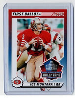 Joe Montana 2024 Score First Ballot Series Mint Card #7
