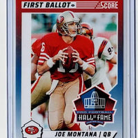 Joe Montana 2024 Score First Ballot Series Mint Card #7