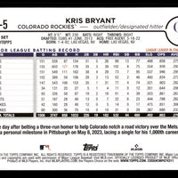 Kris Bryant 2024 Topps Mint Card #NL-5 from the NL All Star Set