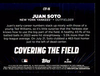 Juan Soto 2024 Topps Covering The Field Mint Card #CTF16
