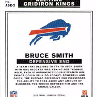 Bruce Smith 2019 Panini Donruss All-Time Gridiron Kings Series Mint Card  #AGK-2