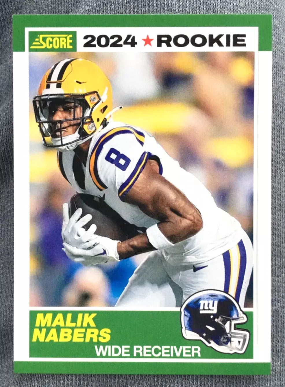 Malik Nabers 2024 Panini Score 1989 Throwback Series Mint Rookie Card #5