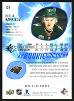 Kirill Kaprizov 2020 2021 Upper Deck SP Blue Series Mint Rookie Card #129

