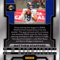 Matthew Stafford 2023 Panini Prizm Series Mint Card #169