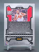 Kawhi Leonard 2023 2024 Panini Prizm Series Mint Card #4
