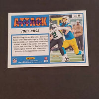 Joey Bosa 2024 Score Sack Attack Pink Series Mint Card #13