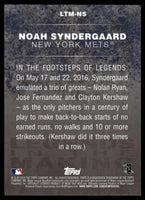 Noah Syndergaard 2018 Topps Legends in the Making Series Mint Card #LTM-NS
