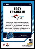 Troy Franklin 2024 Donruss Rated Rookie Series Mint Card #338
