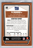 Eli Manning 2007 Topps Draft Picks & Prospects Series Mint Card #48
