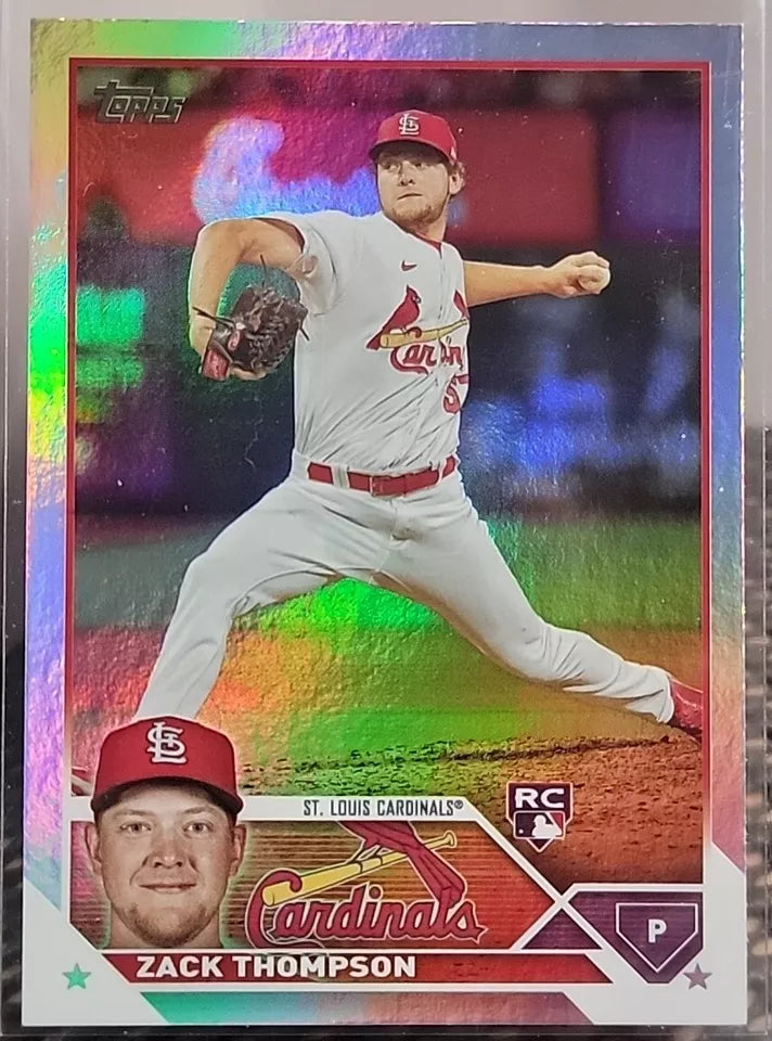 Zack Thompson 2023 Topps Rainbow Foil Series Mint Rookie Card #34