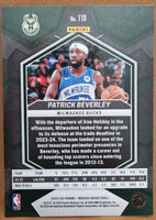 Patrick Beverley  2023 2024 Panini Mosaic Mint Card #118
