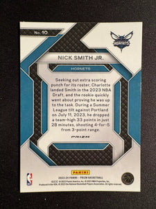 Nick Smith Jr 2023 2024 Panini Prizm Emergent Series Mint Card #10