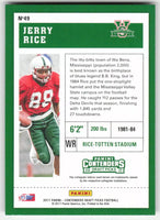 Jerry Rice 2017 Panini Contenders Season Ticket Series Mint Card #49
