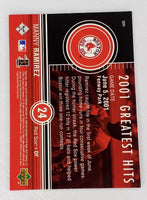 Manny Ramirez 2002 Upper Deck 2001 Greatest Hits Series Mint Card #GH7
