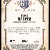 Bryce Harper 2022 Topps Gypsy Queen Card #272