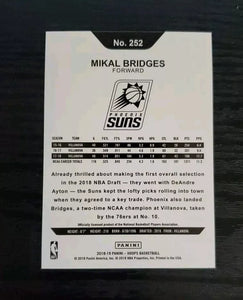 Mikal Bridges 2018 2019 Panini NBA Hoops Series Mint Rookie Card #252