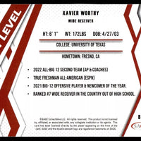 Xavier Worthy 2024 SAGE Hit Next Level Black Series Mint Card #85