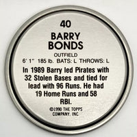 Barry Bonds 1988 Topps Baseball Coin #40
