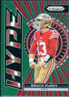 Brock Purdy 2023 Panini Prizm Hype Green Series Mint Card #H-2
