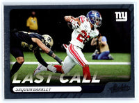 Saquon Barkley 2022 Panini Absolute Last Call Series Mint Card #LC-13
