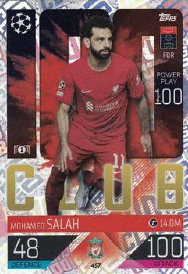 Mohamed Salah 2022 2023 TOPPS Match Attax Series Mint Card #457