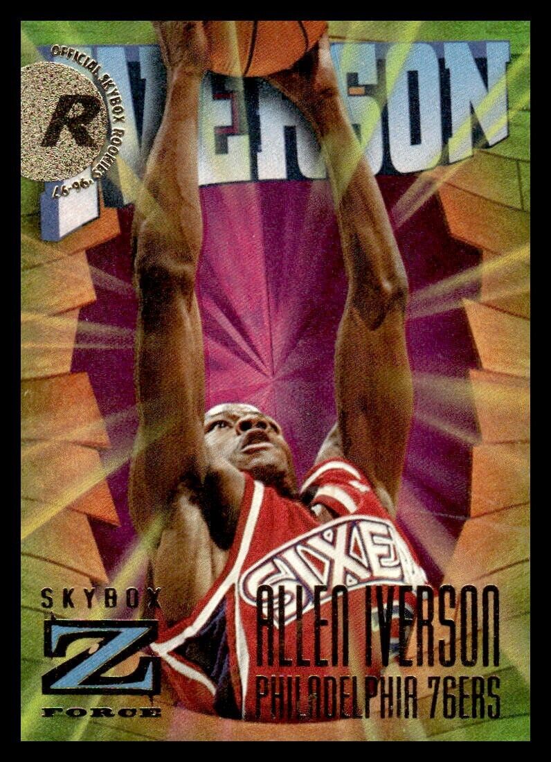 Allen Iverson 1996 1997 Skybox Z-Force Series Mint Rookie Card #151