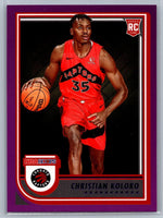 Christian Koloko 2022 2023 Hoops Purple Parallel Series Mint Rookie Card  #261
