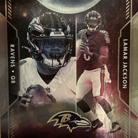 Lamar Jackson 2023 Panini Absolute Star Gazing Series Card #SG-4