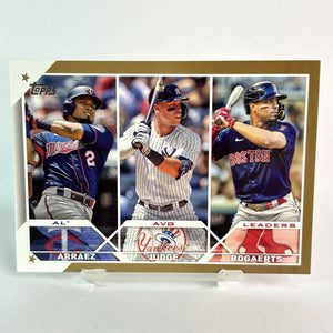 Arraez, Aaron Judge, Xander Bogaerts 2023 Topps Gold Card #289