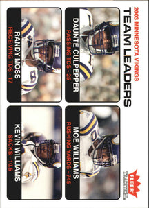 Culpepper/Williams/Moss/Williams 2004 Fleer Tradition Card #21