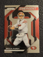 Brock Purdy 2023 Panini Prizm Emergent Series Mint Card #H-2
