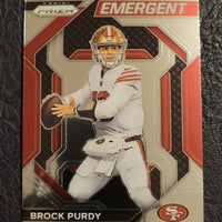 Brock Purdy 2023 Panini Prizm Emergent Series Mint Card #H-2