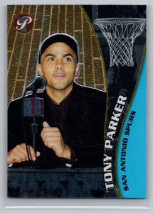 Tony Parker 2001 2002 Topps Pristine Series Mint Rookie Card #108