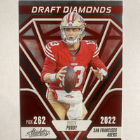 Brock Purdy 2023 Panini Absolute Draft Diamonds Series Mint Insert Card DD-2