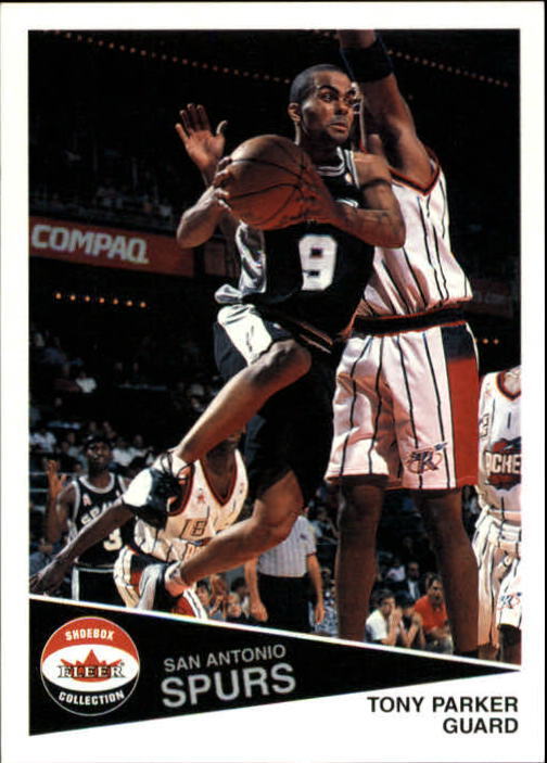 Tony Parker 2001 2002 Fleer Shoebox Series Mint Rookie Card #180   Only 2500 Made