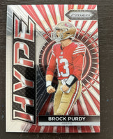 Brock Purdy 2023 Panini Prizm Hype Series Mint Card #H-2
