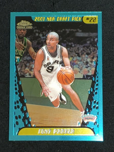 Tony Parker 2001 2002 Topps Chrome Series Mint Rookie Card #155