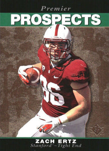 Zach Ertz 2013 Upper Deck 1995 SP Design Premier Prospects Rookie Card #95SP-72