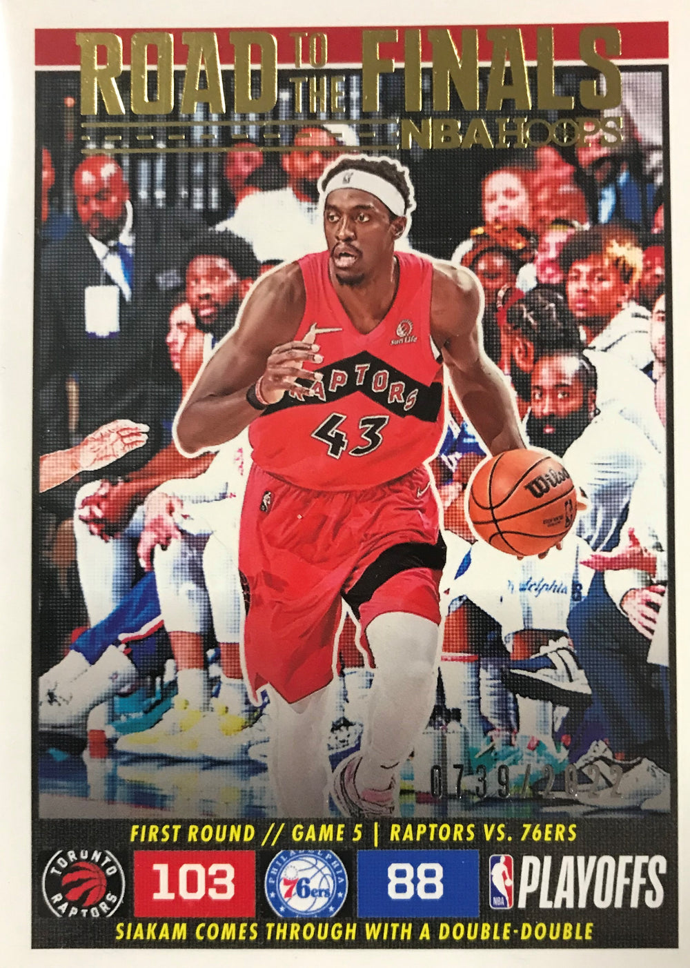 Pascal Siakam 2022 2023 Panini Hoops Road to Finals Series Mint Card #33 Only 2022 Made